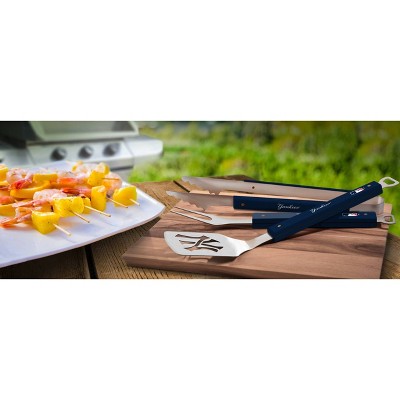 New York Yankees Dark Blue Stainless Steel BBQ Tongs Set