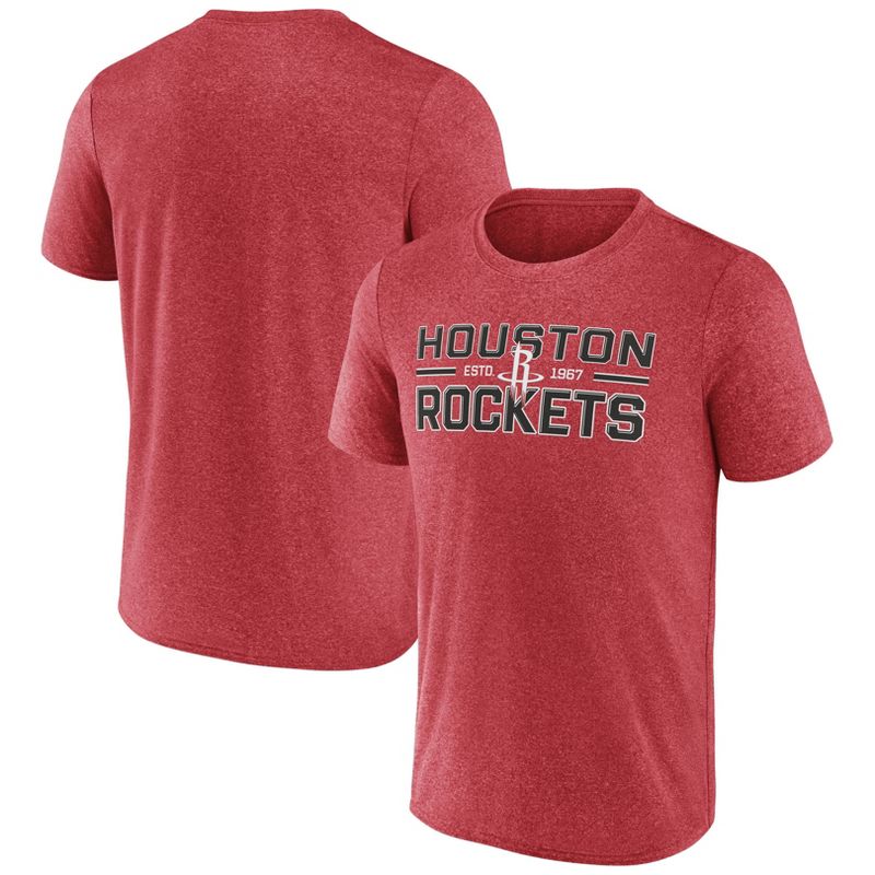 NBA Houston Rockets Men&#39;s Short Sleeve Drop Pass Performance T-Shirt, 1 of 4
