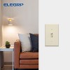 ELEGRP Slide Toggle Dimmer Switch,Single Pole & 3-Way Toggle LED Dimmer Light Switch, Wall Plate Included, UL Listed, Light apricot 2PC - 4 of 4