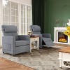 Power Recliner Chair, Adjustable Electric Recliner Ergonomic Overstuffed Single Sofa,2 Side Pockets and USB Port,Home Theater Seating for Living Room - 2 of 4