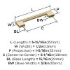 Amerock Versa 5-1/16 Inch Pull for Cabinets, Drawers, or Furniture - 4 of 4