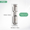 Unique Bargains Nickel Plated Brass Push To Connect One Way Quick Release Check Valve 2 Pcs - 3 of 4