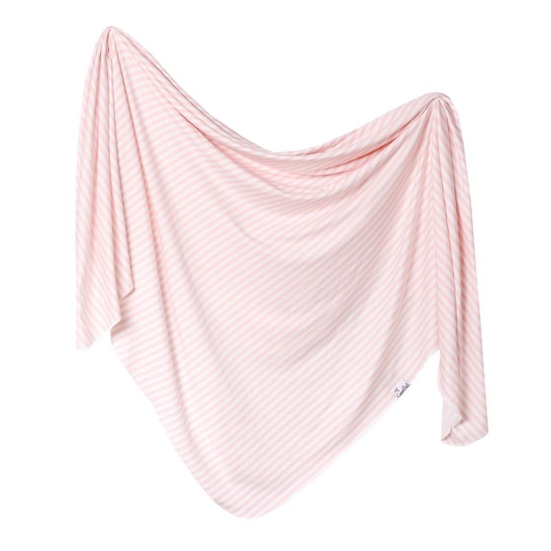 Copper Pearl Bloom Knit Swaddle Blanket, 1 of 7
