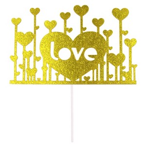 O'Creme 'Love' with Hearts Cake Topper - 1 of 1