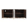 Treasure Trove Accents 4 Door Credenza Paxico Dark Brown/White - 3 of 4