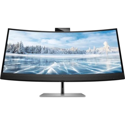 HP Z34c G3 34 Inch Webcam WQHD Curved Desktop Monitor 60 Hz 6ms IPS Height Adjustable Integrated Speakers, Black 30A19AA - Manufacturer Refurbished