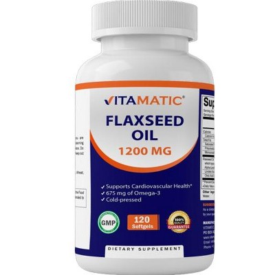 Flaxseed Oil 1200 mg 120 Softgels