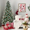 Artificial Trees Christmas PE&PVC,Spray White Christmas Tree,Home Decoration-Maison Boucle - 2 of 4