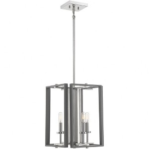 Savoy House Champlin 4 - Light Pendant in  Gray/Polished Nickel - 1 of 4
