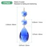Unique Bargains Crystal Shiny Teardrop Octagonal Bead Pendants 5 Pcs - 3 of 4