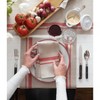 Solino Home Striped Linen Dinner Napkins | French Stripe - 4 of 4