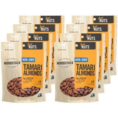 Woodstock Non-GMO Tamari Almonds - Case of 8/7.5 oz