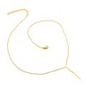 ELYA Women's Polished Triangle Bar Drop Steel Necklace - 4 of 4
