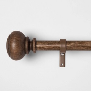 Wood Knob Curtain Rod - Threshold™ - 1 of 3