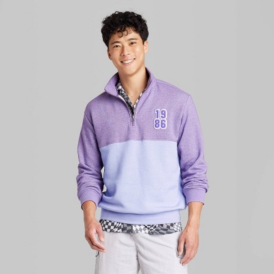 Оригинальные мужские флисовые толстовки на молнии длиной в четверть дюйма с имитацией водолазки