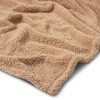 HGTV Teddy Faux Shearling Fur Throw Blanket Nomadic Desert 50 x 70 inches - 2 of 4