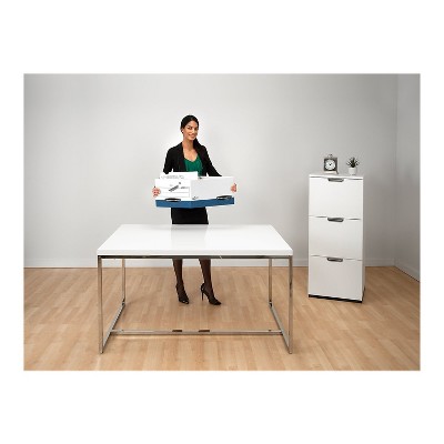 Presto White and Blue Heavy-Duty Corrugated Storage Box