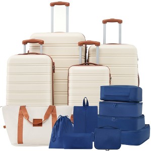 Luggage Set 4 Piece, Expandable Luggage with Spinner Wheels,Lightweight Carry on Travel Luggage Suitcase, 16" 20" 24" 28" - 1 of 4