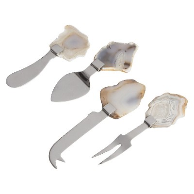  Agate Cheese Set - Set of 4 - Go Home 