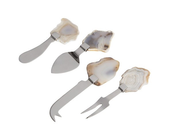 Agate Cheese Set - Set of 4 - Go Home
