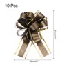 Unique Bargains Christmas Wedding Car Basket Gift Wrapping Large Organza Pull Bow 10 Pcs - 2 of 4