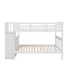 NicBex Stairway Full Over Full Loft and Bunk Bed with Storage and Guard Rail for Bedroom,Dorm,for Kids Teens Adults - 4 of 4