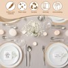 Unique Bargains Woven Braided Washable Decorative Round Placemat 4 Pcs - 3 of 4
