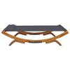 vidaXL Patio Lounge Bed 65"x74.2"x18.1" Solid Bent Wood Anthracite - 3 of 4