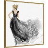Amanti Art Woman in Black Dress I  by Aimee Wilson Framed Canvas Wall Art - 3 of 4