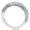 Pompeii3 1/2 CT Vintage Natural Diamond Wedding Ring 14K White Gold - 2 of 4