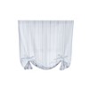 Kate Aurora Country Farmhouse Cotton Striped Tie Up Window Curtain - 63 in. Long - Blue - 3 of 4