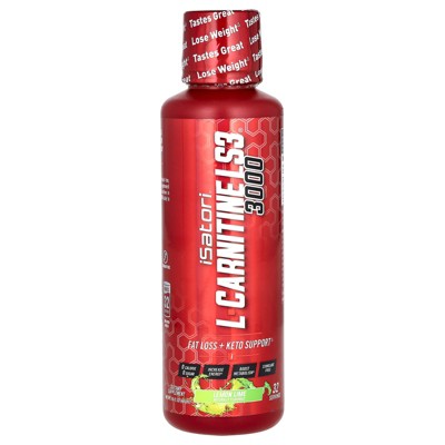 Isatori L-Carnitine LS3 3000, Lemon Lime, 3,000 mg, 16 fl oz (480 ml)