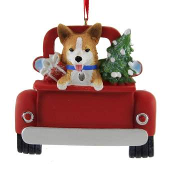 Kurt S. Adler 3.25 In Dog In Back Of Truck Christmas Tree Diy Personalize Tree Ornaments