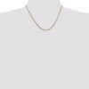 Black Bow Jewelry 1.3mm, 14k Yellow Gold, Solid Franco Chain Necklace - 2 of 4