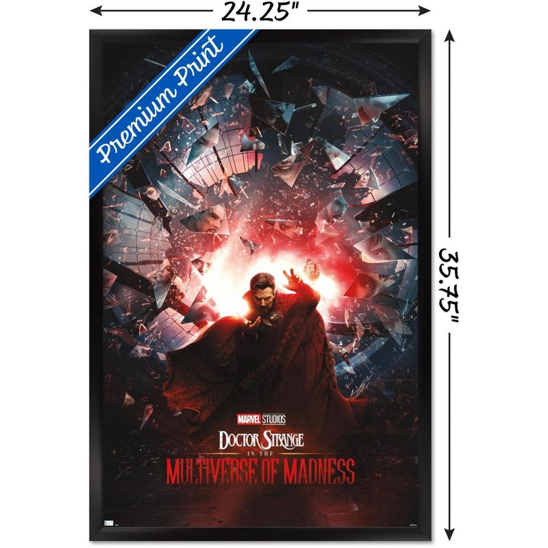 Trends International Marvel Doctor Strange in the Multiverse of Madness - Official One Sheet Framed Wall Poster Prints, 3 of 7