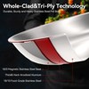 BRINJOY 9-Piece Tri-Ply Stainless Steel Cookware Set - Fully Clad Induction Compatible Pots & Pans with Glass Lids - 4 of 4