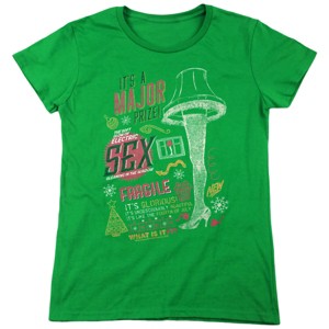 Women's A Christmas Story Its A Major Prize T-Shirt - 1 of 4