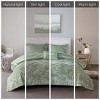 Sapphtopaz Bedding Comforter Set Velvet Solid Color Diamond Quilting Reversible Quilt Set with Throw Pillow - 3 of 4