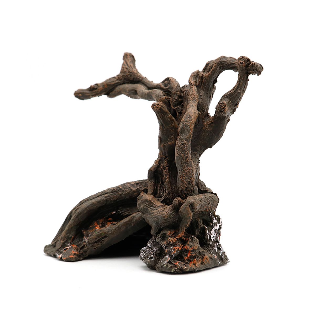 Hermit Crab Climbing Toy Resin Tree Trunk Ornament Aquarium Decoration for Reptile Lizard Newt Hermit Crab Y330 Simulated Tree Roots - thumbnail 7