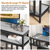 Industrial TV Stand, 3-Tier TV Media Console Table with Open Shelves & Quadruple-Tube Support, Entertainment Center for Living Room Apartment - 4 of 4