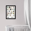 Wynwood Studio 15" x 21" Animal Alphabet Animals Framed Art Print : Modern Zoo Wall Decor, Vertical Layout - 4 of 4