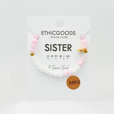 ETHIC GOODS Girl's 4mm Morse Code Bracelet MINI [SISTER] - image 4