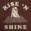 Mens Funny T Shirts Rise N Shine Ground Hogs Day Graphic Tee For Men - Crazy Dog Men's T Shirt - 2 of 4