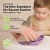 3-Pack Prep Suction Plates with Lids, 100% Silicone Baby Plates with Lid, BPA-Free Kids Divided Toddler Plates - 2 of 4