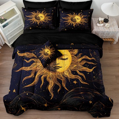 Comforter Set Bed in a Bag – Soft All Season Bedding with Sheets, Pillowcases & Cushion Cover, Lightweight Cozy Quilt