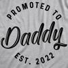 Promoted To Daddy 2022 and 2023 Adult Hoodie Funny New Family Father Hooded Sweatshirt - Crazy Dog Hoodie - 2 of 4
