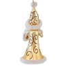 Italian Ornaments 6.25 In Yellow Gold Luxe Santa St Nick Stars Italian Tree Ornaments - 2 of 3