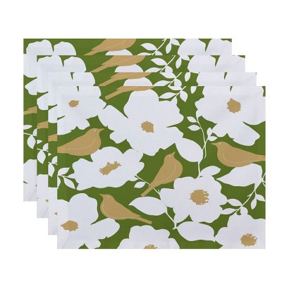 4pk Placemats Green - e by design