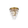 Elegant Lighting Nordic 1 light brass flush mount - 3 of 4