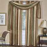 GoodGram Royal Ombre Crushed Semi Sheer Complete 3 Pc. Window Curtains & Scarf Set